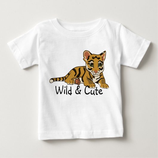 Schattigee tijger Baby Shirt (Voorkant)