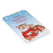 Schattigee tijger en welp 'Roarsome Christmas' mag Magneet (Rechterzijde)