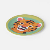 Schattigee tijger Face safari Wild oerwoud Verjaar Papieren Bordje (Gekanteld)
