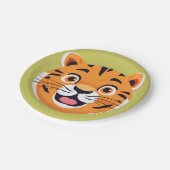 Schattigee tijger Face safari Wild oerwoud Verjaar Papieren Bordje (Gekanteld)