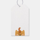 Schattigee tijger. Kinder Zoo Safari Verjaardag Da Cadeaulabel (Achterkant)