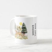 Schattigee Tijger met aangepaste tekst Koffiemok (Voorkant links)