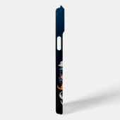 Schattigee Tijger met bloemetjes Papier Knipsel Case-Mate iPhone Case (Achterkant / Rechts)