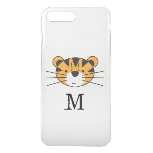 Schattigee tijger safari sinaasappel en zwart mono iPhone 8/7 plus hoesje