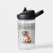 Schattigee tijger Voeg naam toe met Stars kinder g Waterfles (Links)