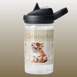 Schattigee tijger Voeg naam toe met sterren kinder Waterfles<br><div class="desc">CamelBak Eddy® waterfles voor kinderen. Personaliseer met een naam. Deze waterfles heeft een schattige tijger met sterren in de kleuren bruin en wit.</div>