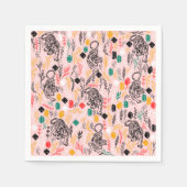 Schattigee tijgerpapieren servetten (Voorkant)