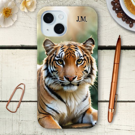 Schattigee tijgerwelp grote kat Case-Mate iPhone case