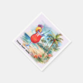 Schattigee tiki Cocktail tekst toevoegen Servet (Hoek)