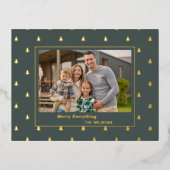 Schattigee Tiny Trees Christmas Feestdagen Foto (Voorkant)