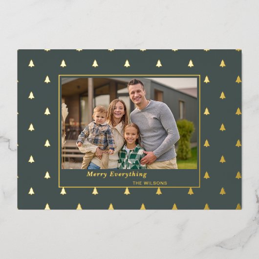 Schattigee Tiny Trees Christmas Feestdagen Foto (Voorkant)