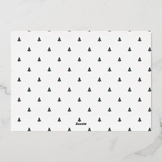 Schattigee Tiny Trees Christmas Feestdagen Foto (Achterkant)