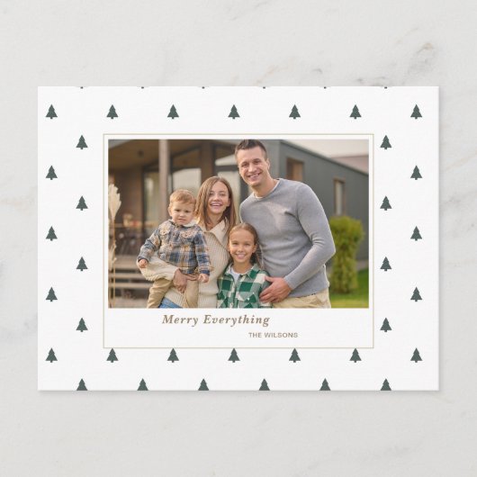 Schattigee Tiny Trees Christmas Feestdagen Foto (Voorkant)