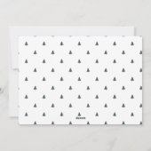 Schattigee Tiny Trees Christmas Feestdagen Foto Feestdagenkaart (Achterkant)