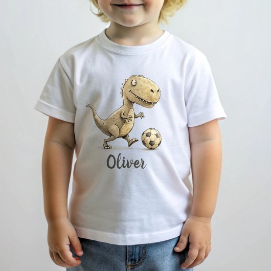 Schattigee Tiny Trex spelen Football