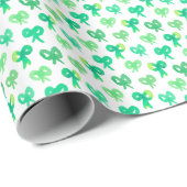 Schattigee Tiny Waterverf Bogen groen wit Cadeaupapier (Rol Hoek)