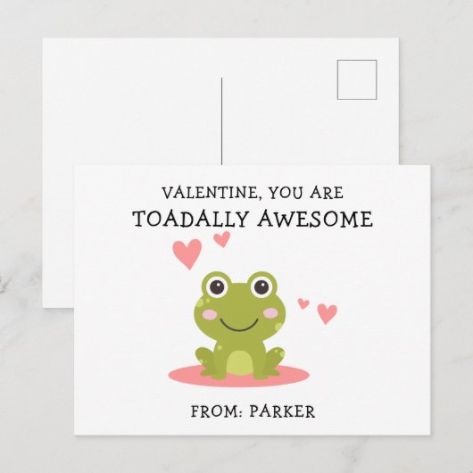 Schattigee Toadally Geweldige Classroom Valentijn  Feestdagenkaart (Voorkant / Achterkant)