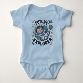 Schattigee Toekomst verkenner ruimte baby Romper