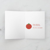 Schattigee Tomaat Verjaardag Kaart (Binnen)