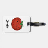 Schattigee Tomaat Waterverf Bagagelabel (Achterkant horizontaal)