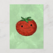 Schattigee Tomaat Waterverf Briefkaart (Voorkant)