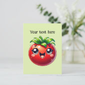 Schattigee tomatenliefhebbers aanpassen briefkaart (Staand voorkant)