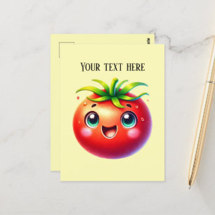 Schattigee tomatenliefhebbers tekst toevoegen briefkaart