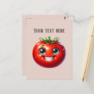 Schattigee tomatenliefhebbers voegen bericht toe briefkaart
