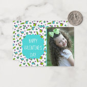 Schattigee Tortelduifjes Valentijnsdag Aangepaste  Notitiekaartje (Voorkant / Achterkant in situ)
