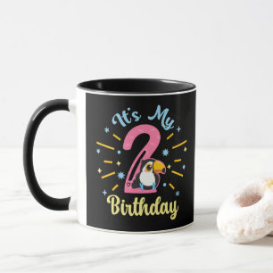 Schattigee Toucan 2e Verjaardag 2 Jaar Oud Geboort Mok