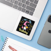 Schattigee Toucan 5e verjaardag 5 jaar oude geboor Sticker (Laptop met iPhone)