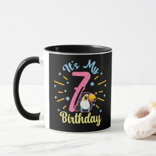 Schattigee Toucan 7e Verjaardag 7 Jaar Oud Geboort Mok
