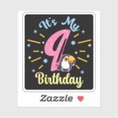 Schattigee Toucan 9e Verjaardag 89 Jaar Oud Geboor Sticker (Vel)