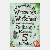 Schattigee tovenaars en heksen acryl bord (Voorkant)