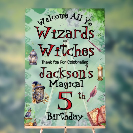 Schattigee tovenaars en heksen acryl bord (Neutraal)