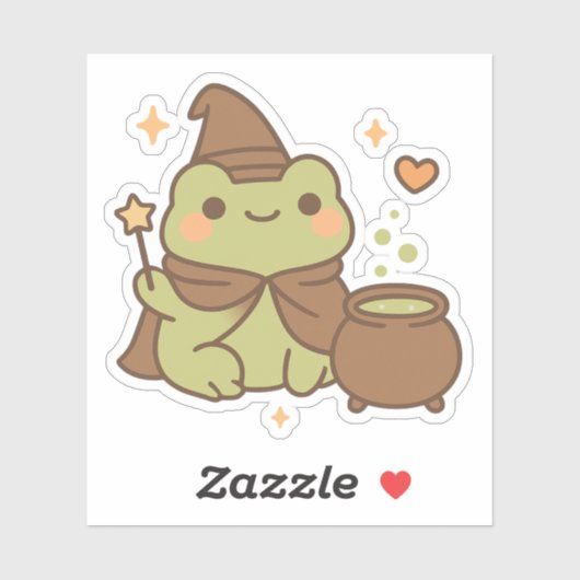 Schattigee tovenaarskikker met toverdrank sticker (Vel)