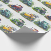 Schattigee Tractor Gift Wrap Cadeaupapier (Hoek)