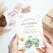Schattigee Tractor Verjaardagsuitnodiging Kaart