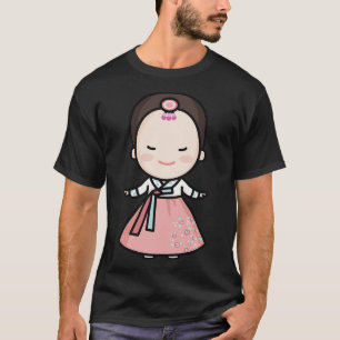 Schattigee Traditional Korean Bride Toon T-shirt