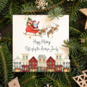 Schattigee Traditionele Familie Kerstmis Feestdagenkaart