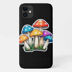 Schattigee Transparante Paddestoel Illustratie Case-Mate iPhone Case