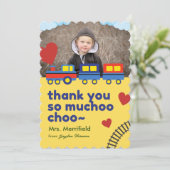 Schattigee trein dank u kaart (Staand voorkant)