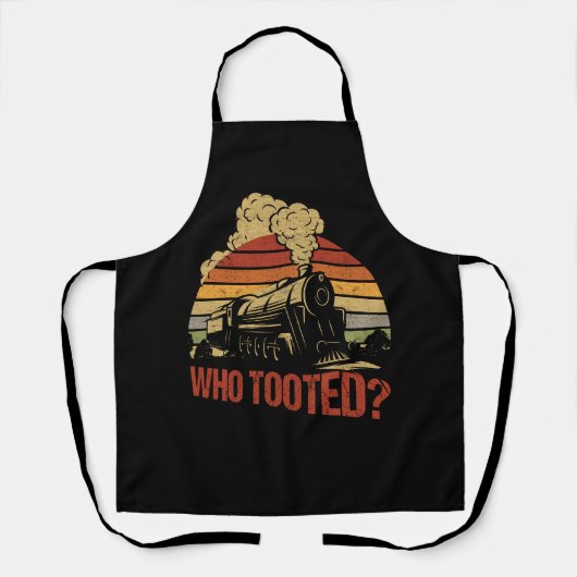 Schattigee Trein Kunst Treinverzamelaar Railroad L Schort (Voorkant)