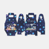 Schattigee treindienstvak bedankdoosjes (Uitgevouwen)