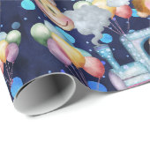 Schattigee treinfoto cadeaupapier (Rol Hoek)