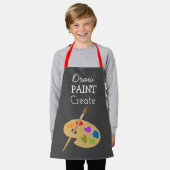 Schattigee trekverf creëer kunstpatroon kinder schort (Gedragen)