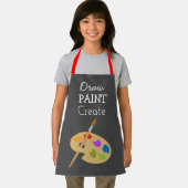 Schattigee trekverf creëer kunstpatroon kinder schort (Insitu)