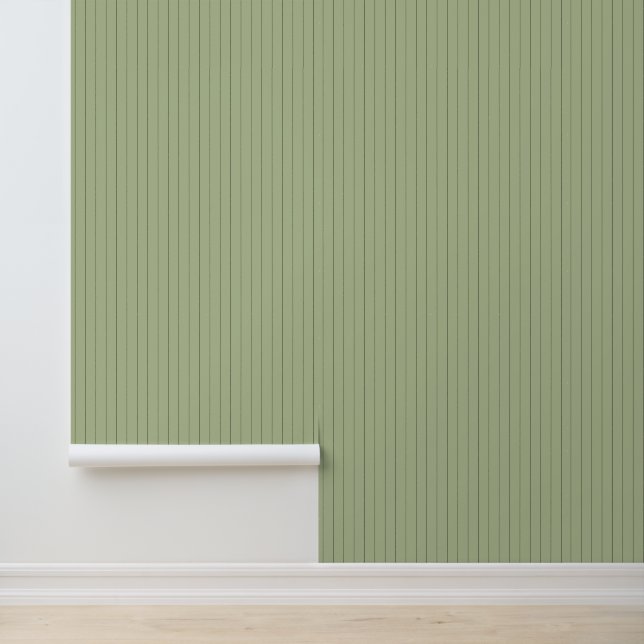 Schattigee Trendy 1" Pinstripe Licht Groen Baby Kw Behang (Applicatie)