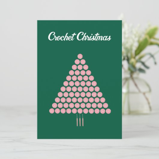 Schattigee trendy chique grappige gehaakte minnaar feestdagenkaart (Staand voorkant)