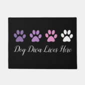 Schattigee Trendy Funny Dog Diva Welkomstmatten Deurmat (Voorkant)
